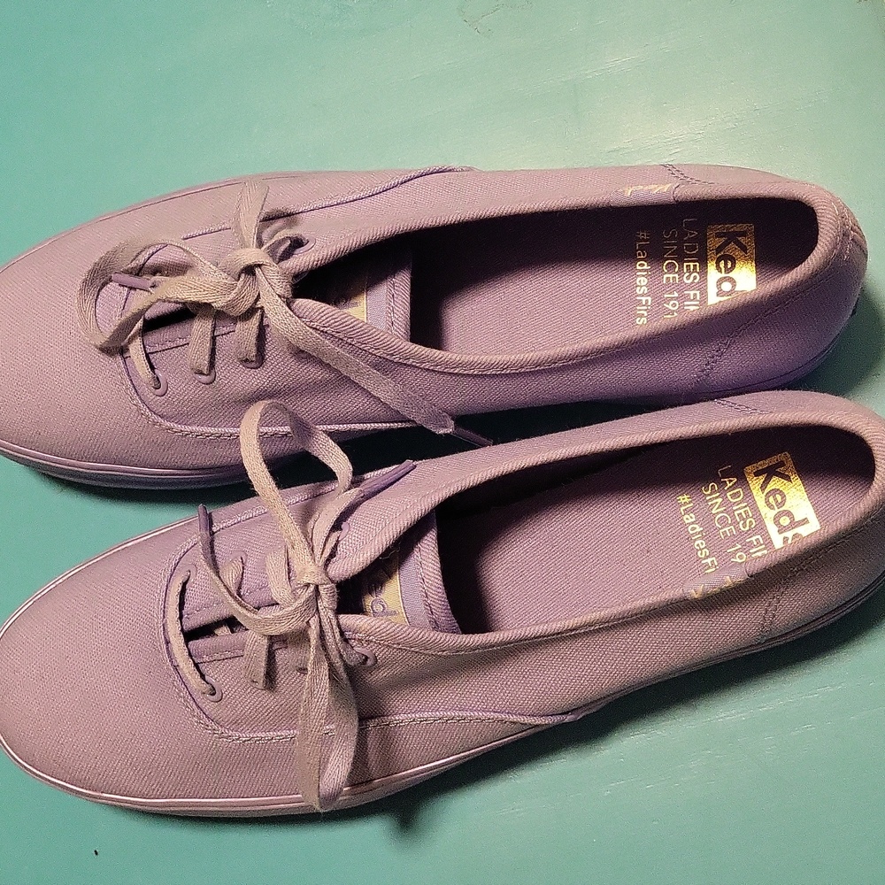 Keds Women’s IWD Triple Shimmer Lilac Platform Sneaker Size 9